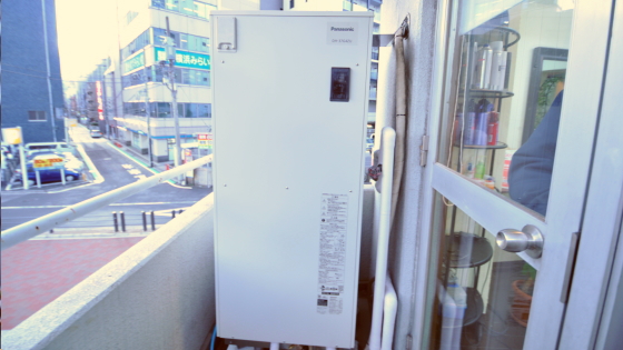 横浜市神奈川区のサロン　JEUNO様　電気温水器・パナソニックDH-37G4ZUの設置工事完了！